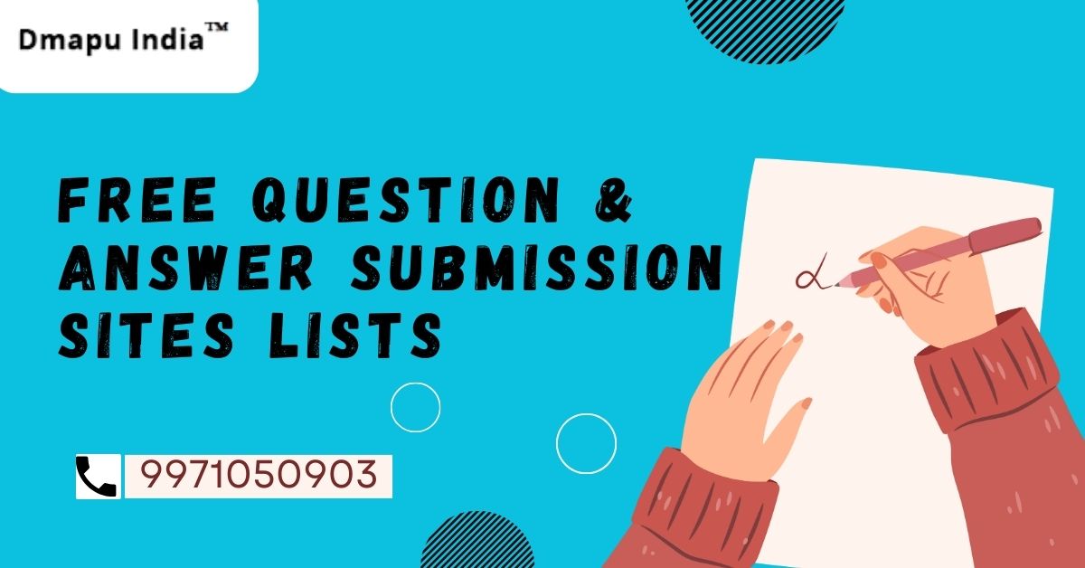 Free Question & Answer Submission Sites Lists